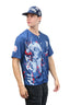 Baseball jersey #99 All Rise | Blue Short Sleeve V-neck NY Embroidery |outh-Adult