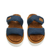 Two strap sandal dark denim