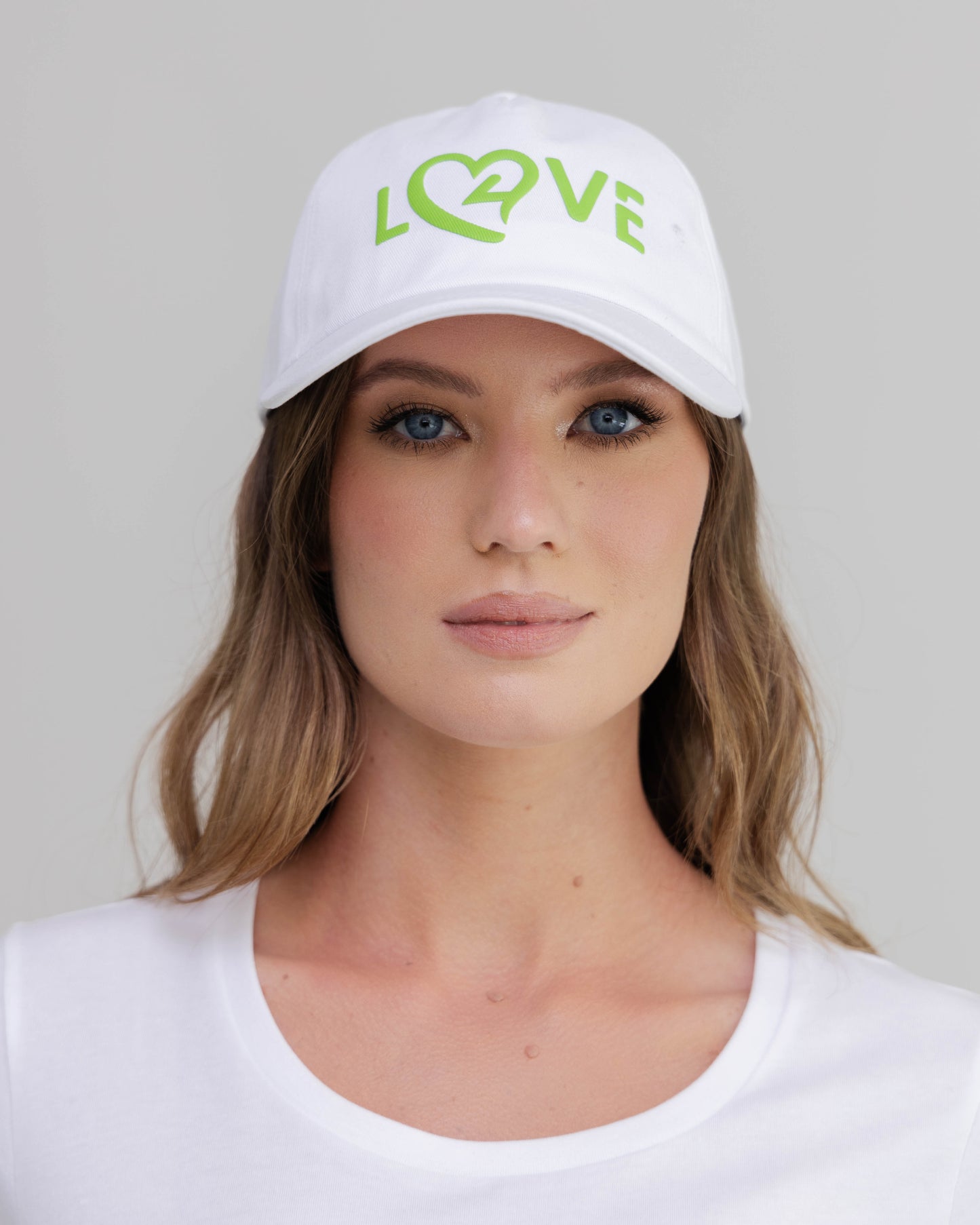 LOVE4 Embroidered Tennis Hat – Cotton Twill Tennis Hat with UV Protection, Curved Brim, Adjustable Strap