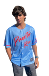 Puerto Rico Sky Blue V26 Embroidered Baseball Jersey