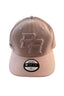 Puerto Rico Hat -Pink PR 5D Embroidered Snapback with Patches | Adjustable Flat Brim Hat