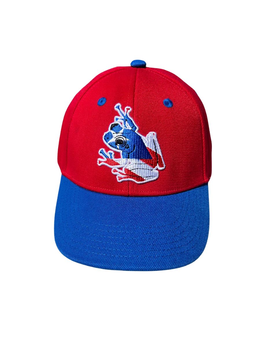 Red Blue Coquí Flag Cap – Puerto Rico Inspired Hat