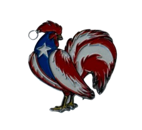 Puerto Rican Rooster Enamel Pin