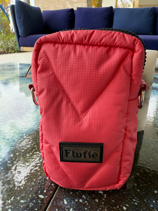 Bright Macarone Rose Microgel Padded Phone Bag – Sleek, Strong & Modern by Flufie