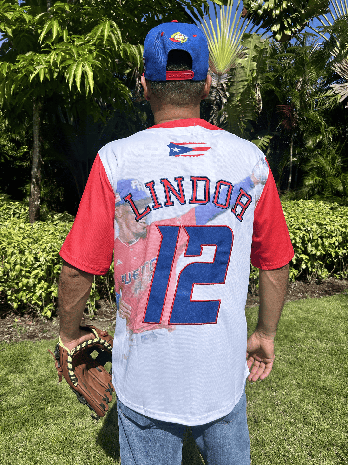 Puerto Rico Baseball Jersey –#12  Edition Embroidered Baseball Tee