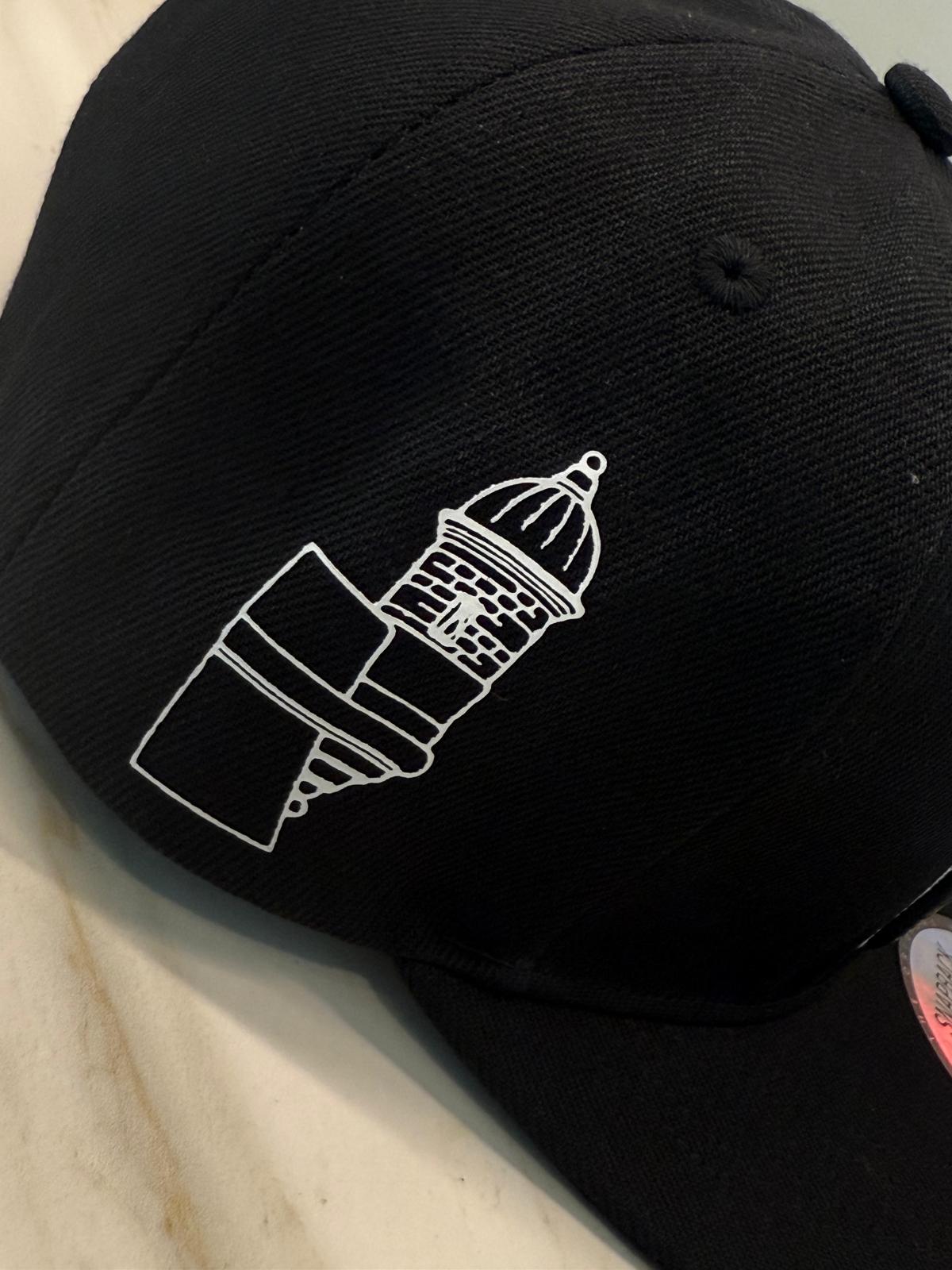 PR graffiti black cap – Flat Brim, Premium 5D Embroidery, Snapback Urban Streetwear