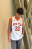 New York Basketball Jersey – Premium Mesh Pinstripe Fans Edition
