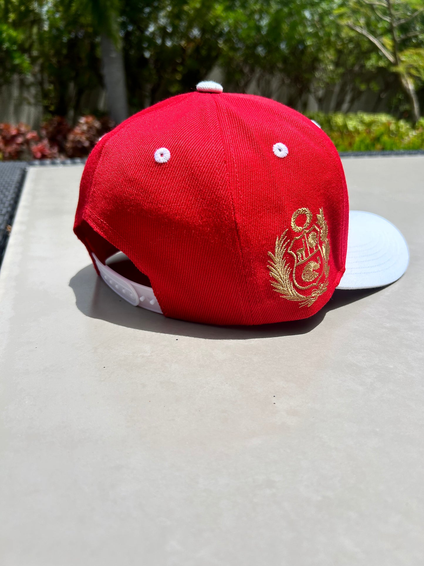 Peru Embroidered Snapback Cap with Nazca symbols and Coat of Arms