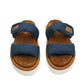 Two strap sandal dark denim