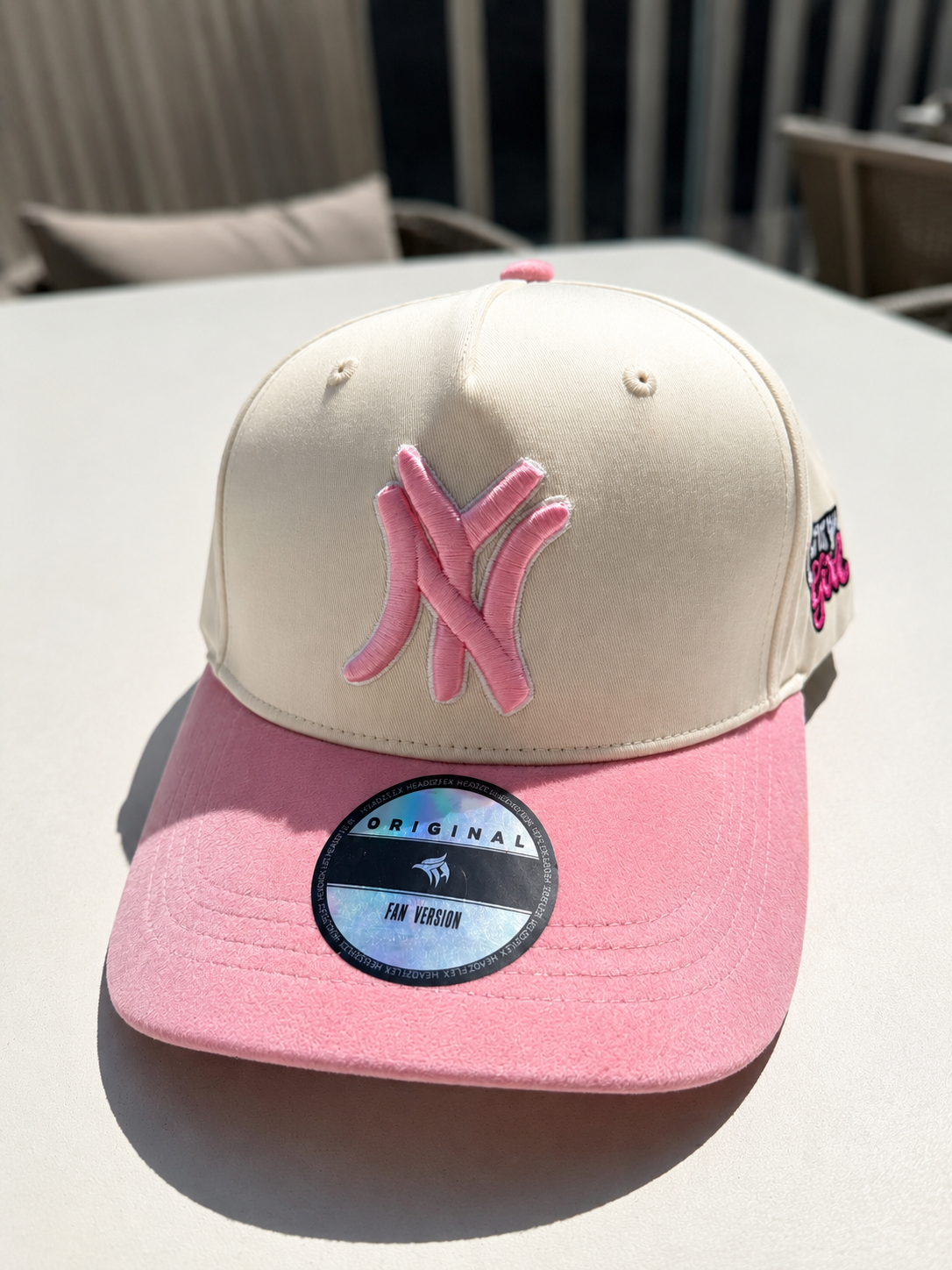City Girl NY Snapback Hat – Velvet Curved Brim Streetwear Cap
