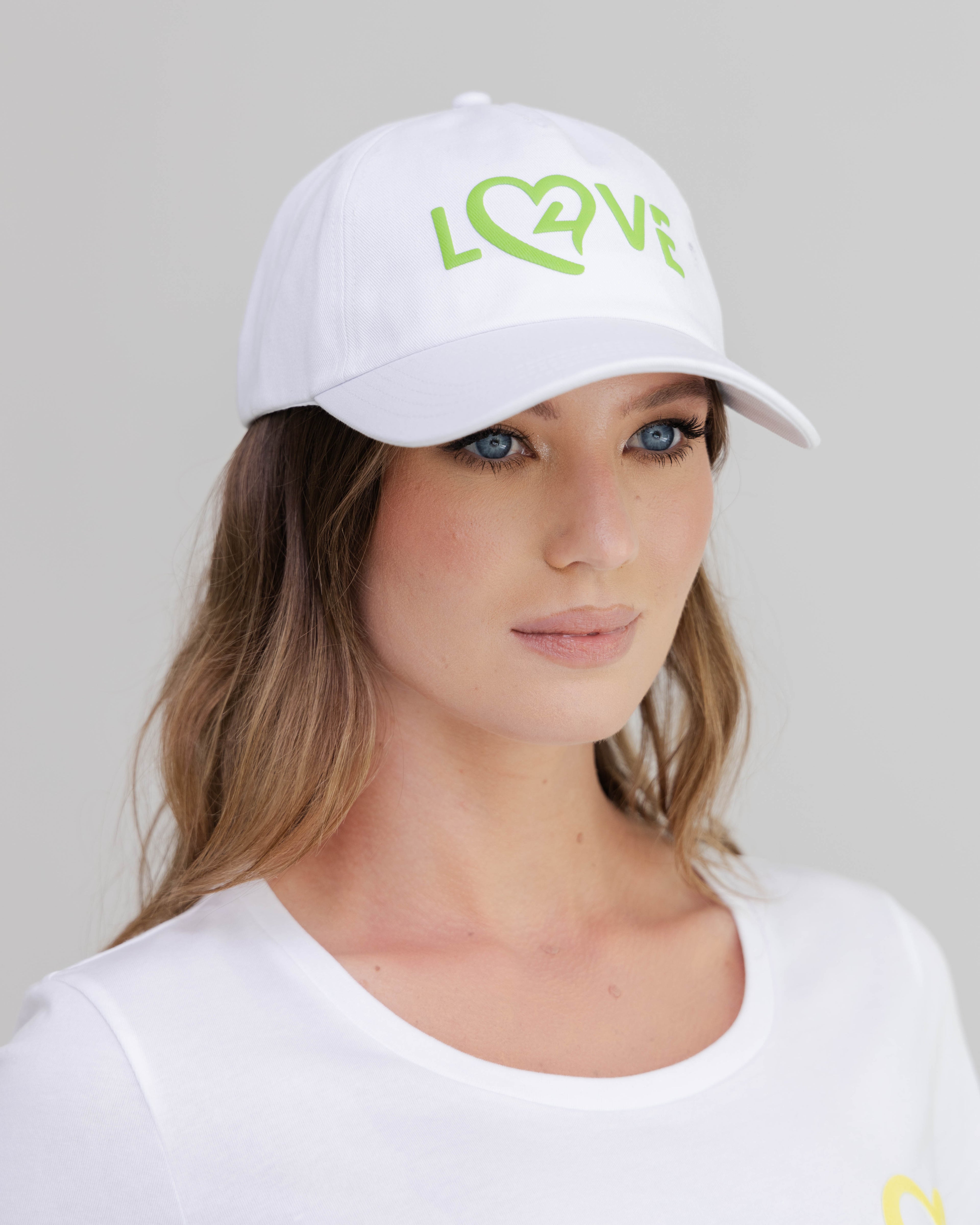 LOVE4 Embroidered Tennis Hat – Cotton Twill Tennis Hat with UV Protection, Curved Brim, Adjustable Strap
