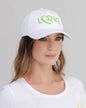 LOVE4 Embroidered Tennis Hat – Cotton Twill Tennis Hat with UV Protection, Curved Brim, Adjustable Strap