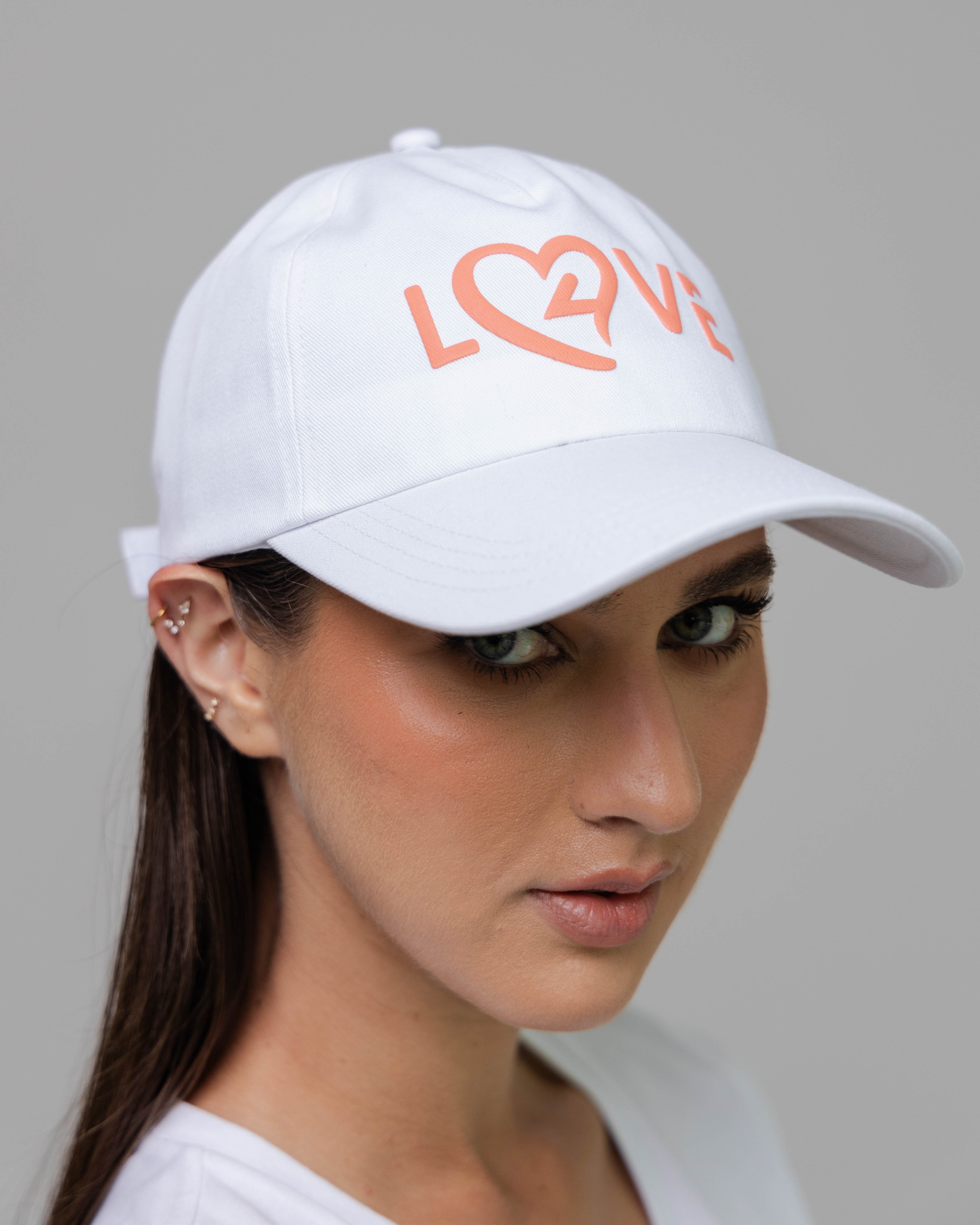 LOVE4 Embroidered Tennis Hat – Cotton Twill Tennis Hat with UV Protection, Curved Brim, Adjustable Strap