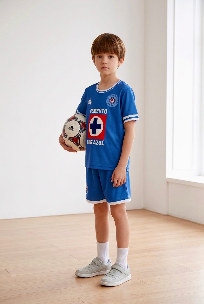 Blue Mexico Soccer Jersey for Kids