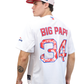 Headzflex Big Papi 34 Dominican Republic Baseball Jersey – Limited Edition Fan Version, White, Premium Embroidery