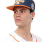 High crown structured cap in Houston team colors

