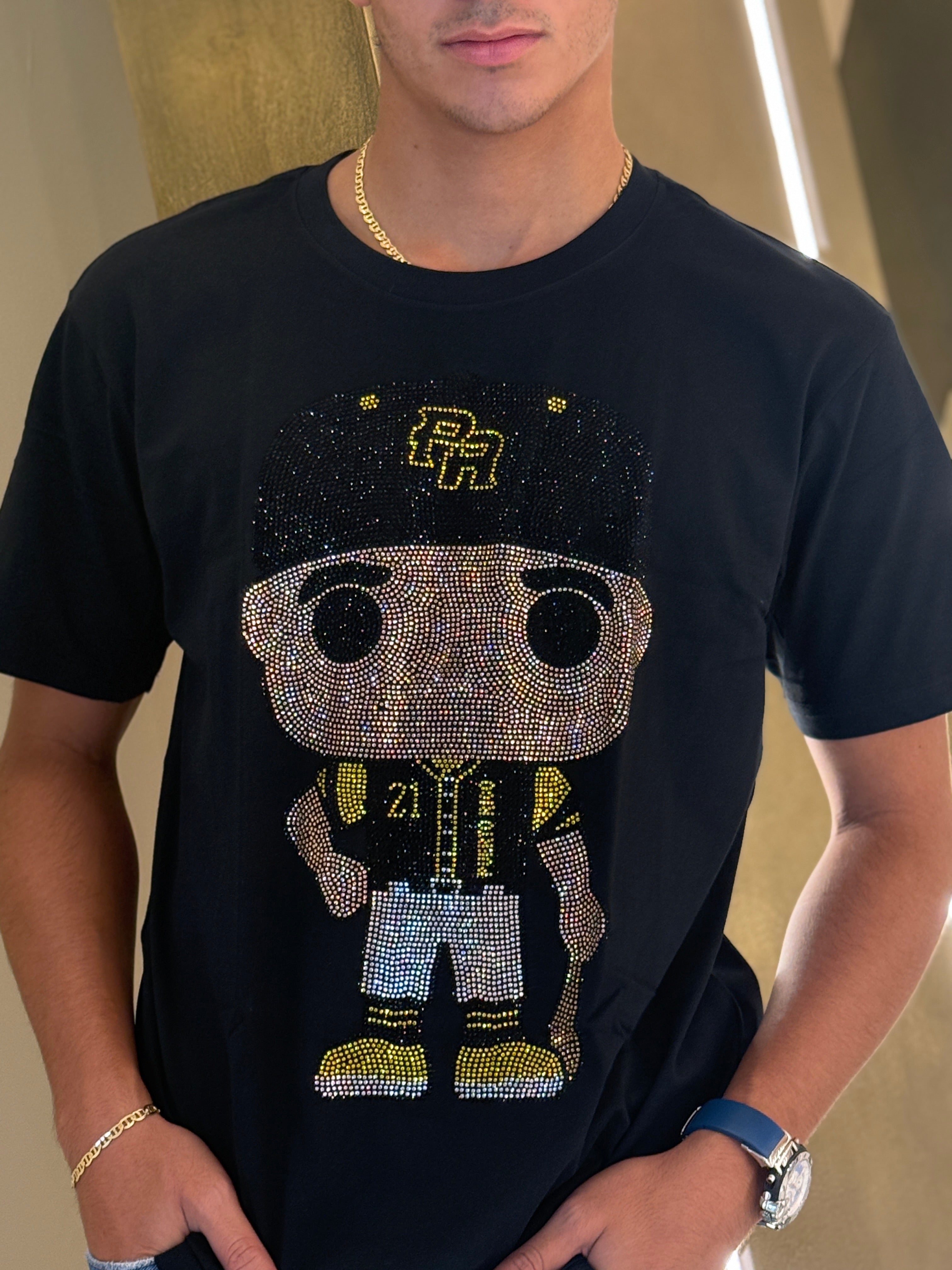 Big Headz PR Bling Tee – Black