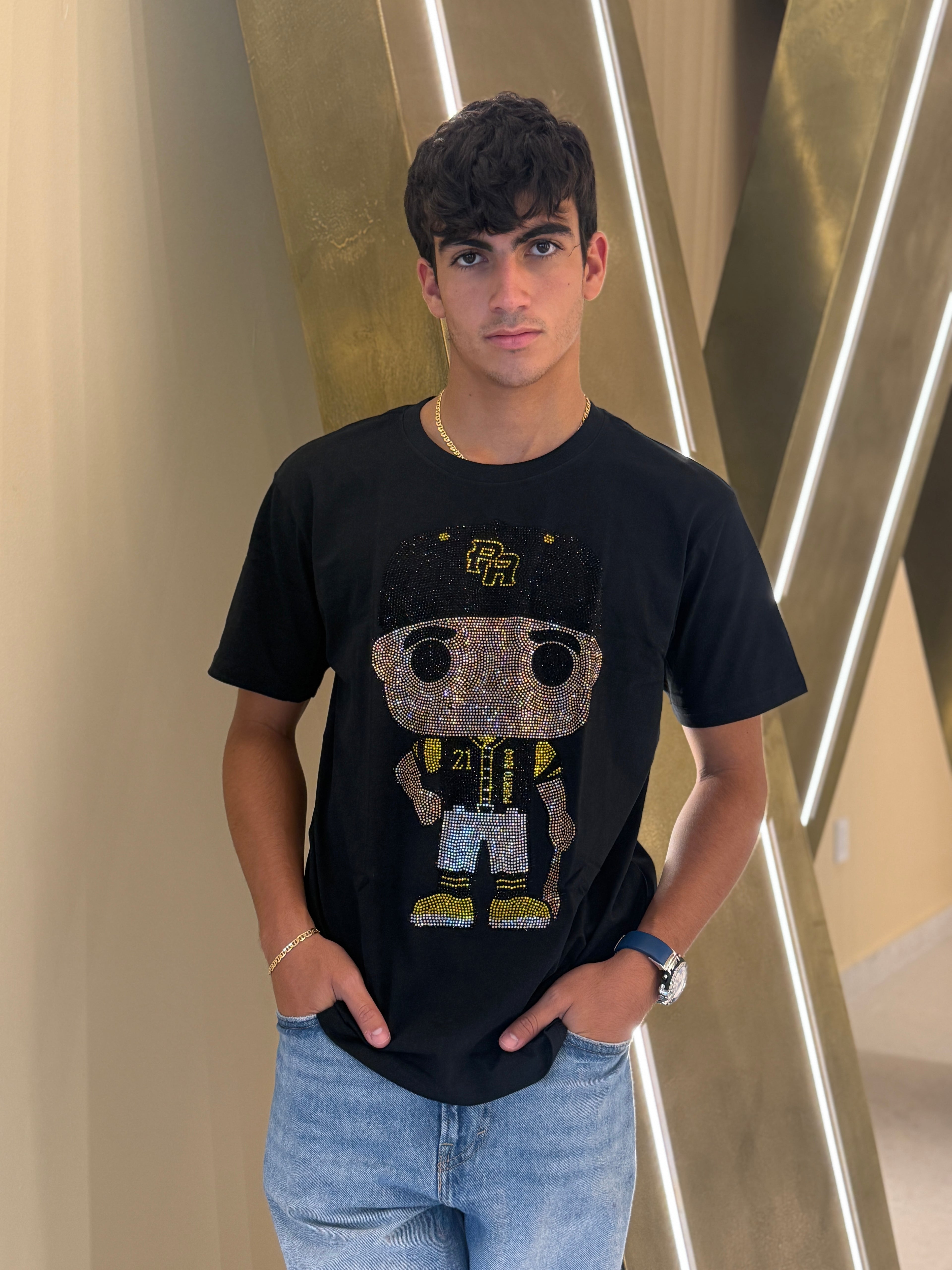 Big Headz PR Bling Tee – Black