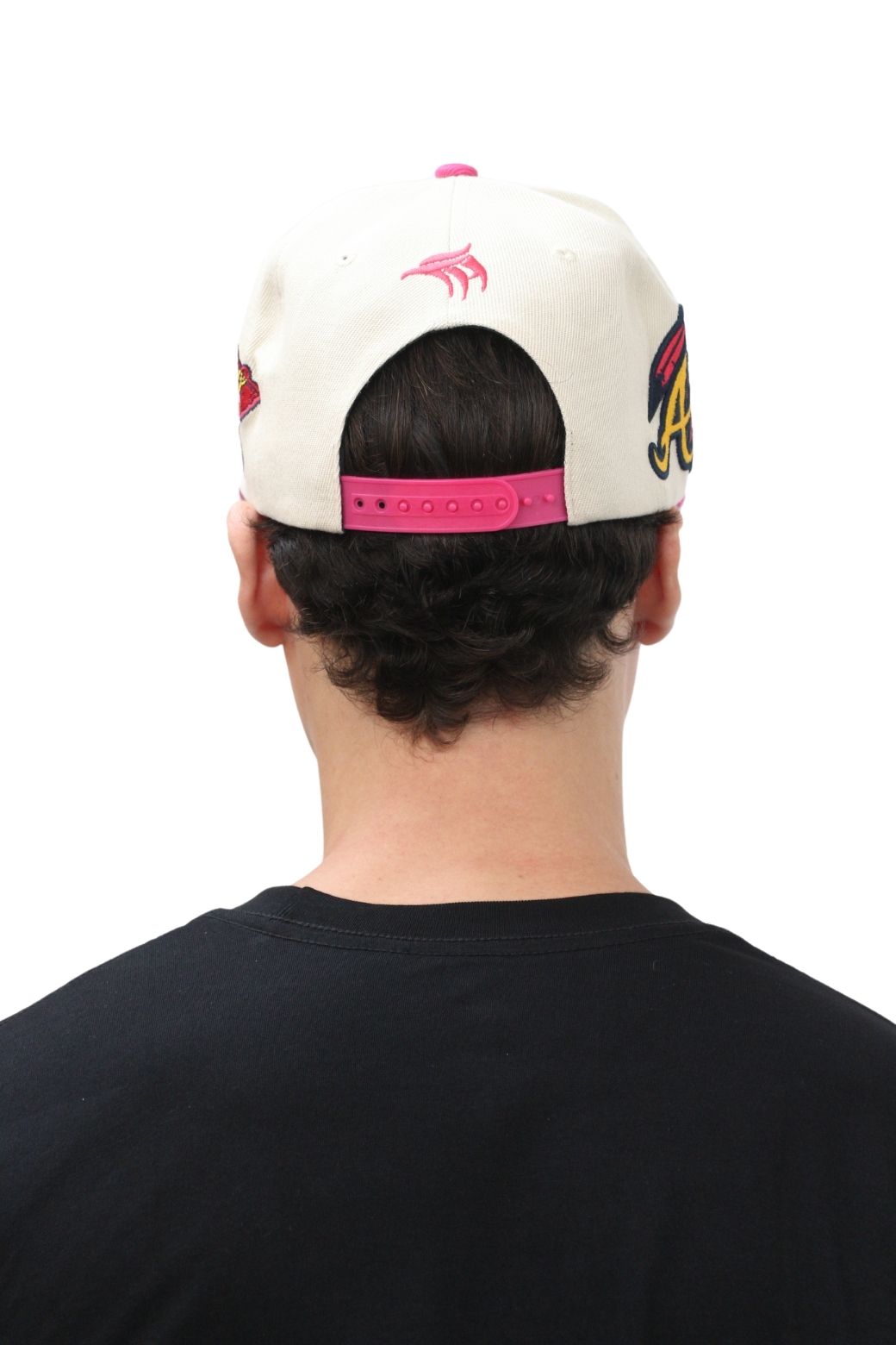 City of Atlanta Baseball Cap - Beige with Red Flatbill | Embroidery & Iconic Eagle Symbol