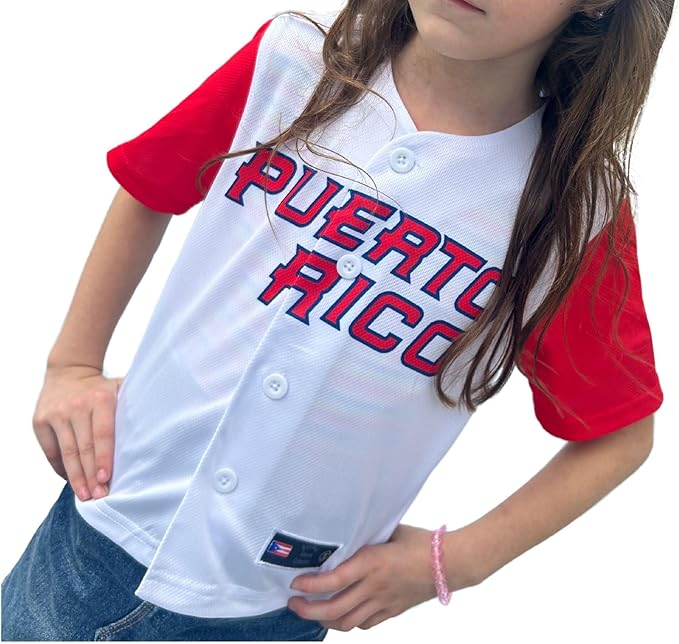 Puerto Rico Kids Baseball Jersey – # 12 Edition