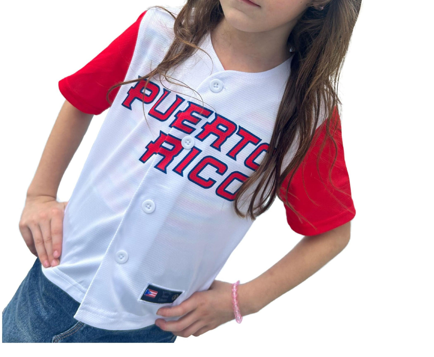 Puerto Rico White Jersey for Kids