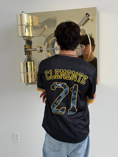 Pittsburgh 21 Legacy Embroidered Baseball Jersey – Black & Gold