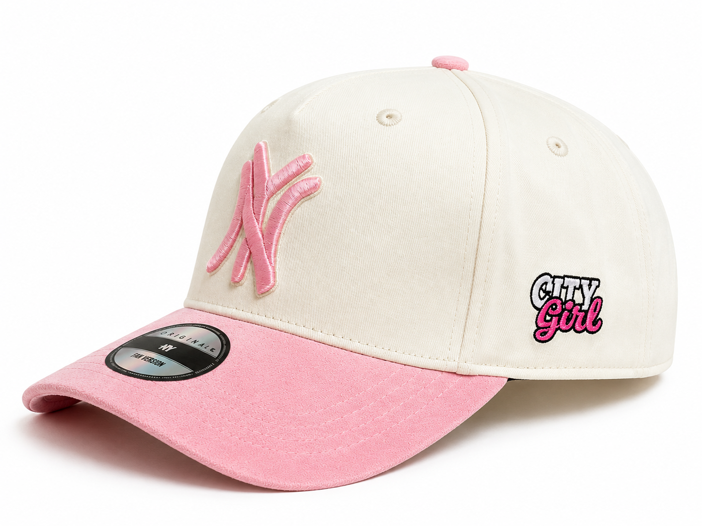 City Girl NY Snapback Hat – Velvet Curved Brim Streetwear Cap