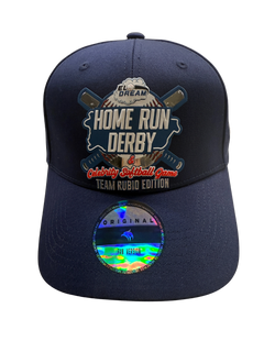 Limited Edition 2025 navy cotton curved brim cap with bold Home Run Derby
