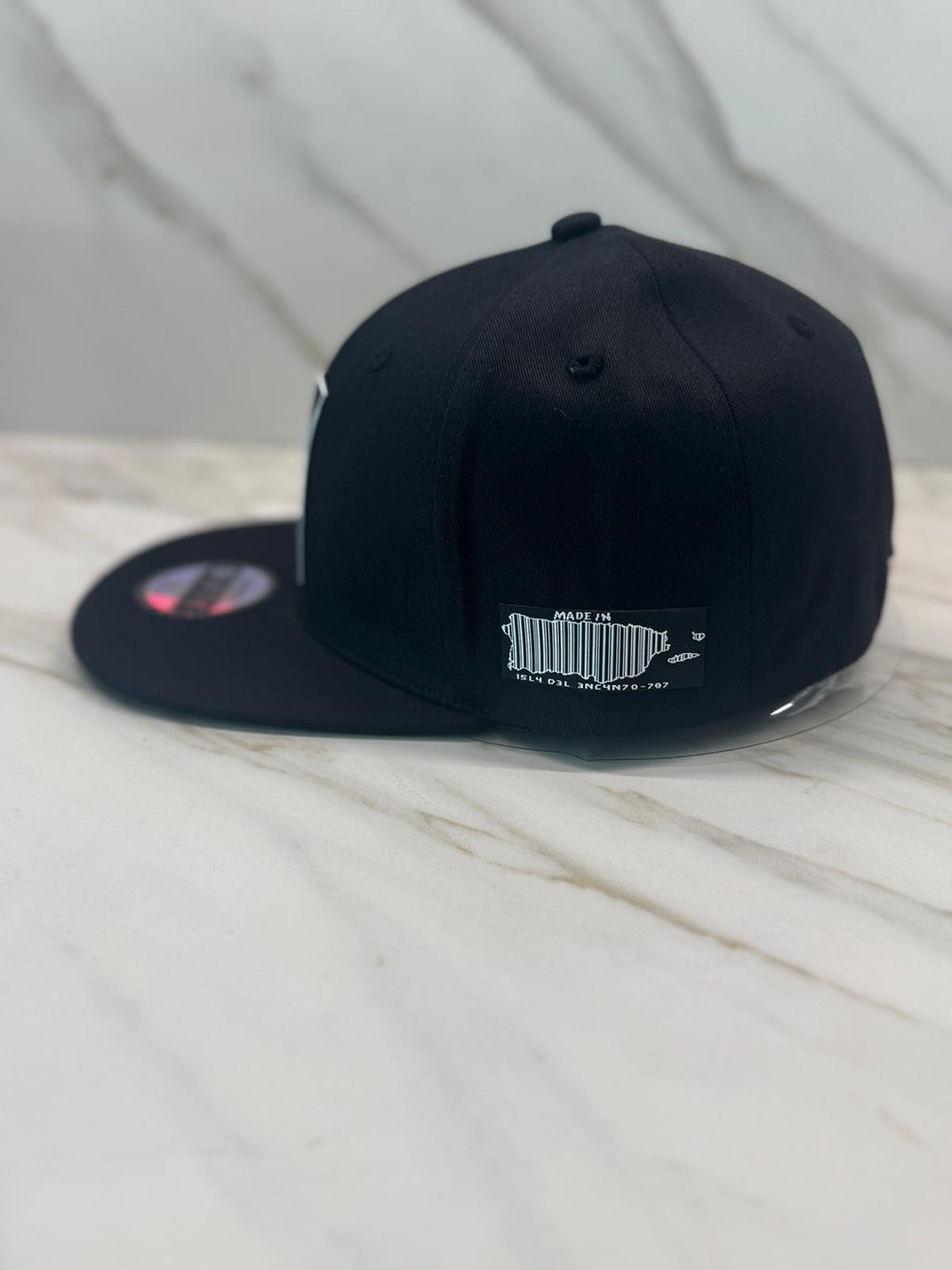 Puerto Rico Black Flag Hat PR Flag 3D Embroidered Black flat bill Snapback