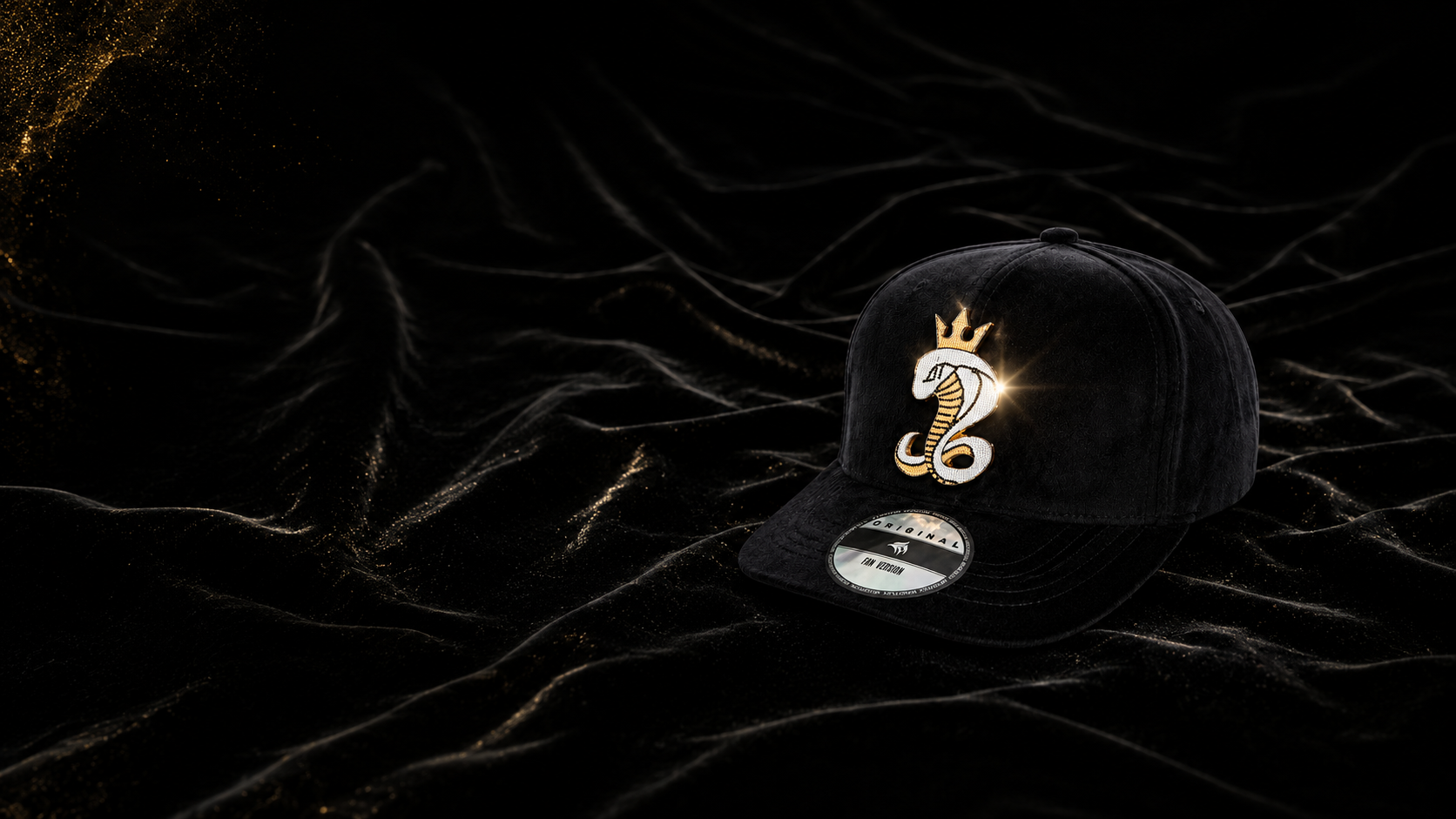 Royal Cobra Velvet Snapback Hat