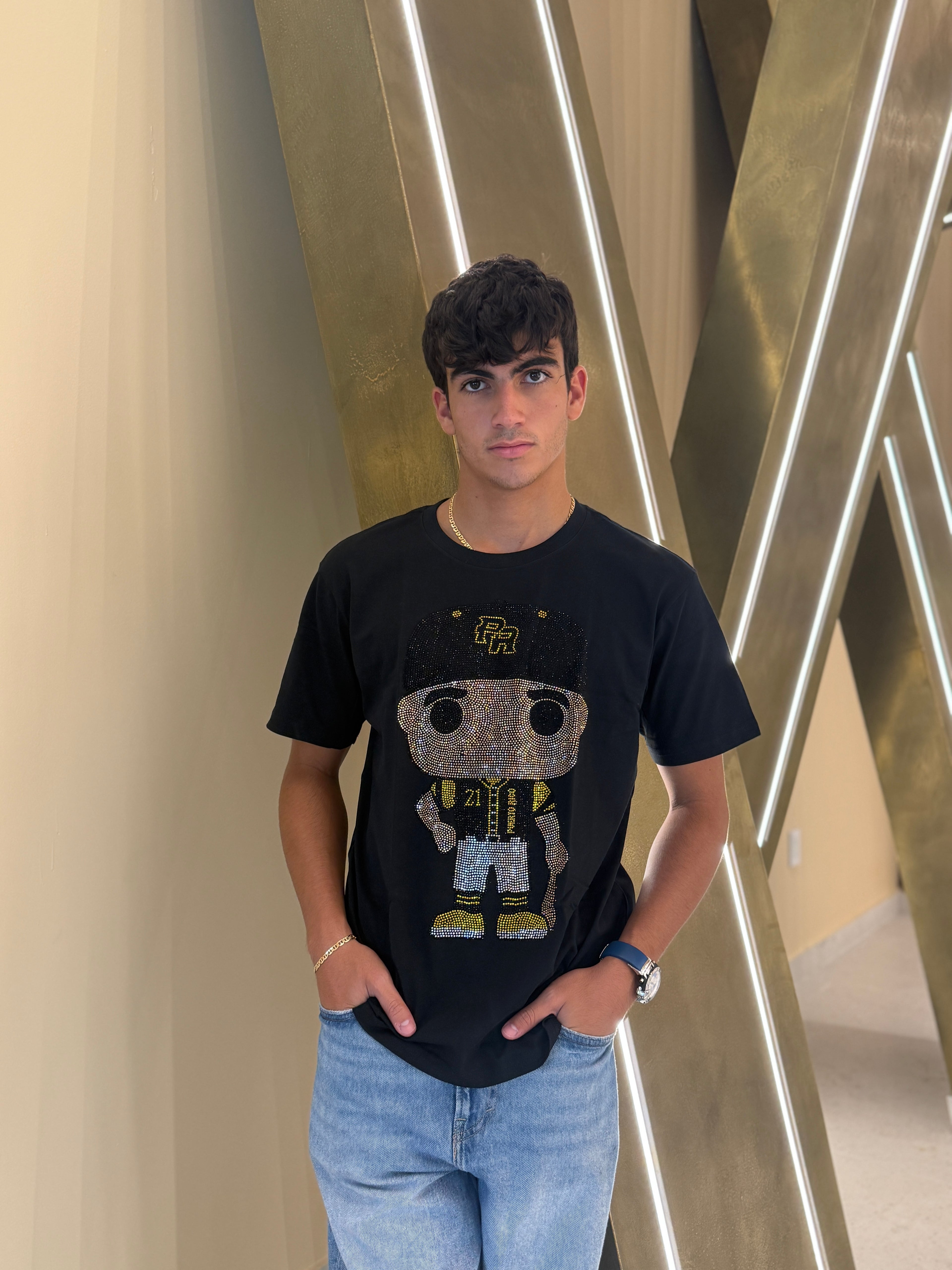 Big Headz PR Bling Tee – Black