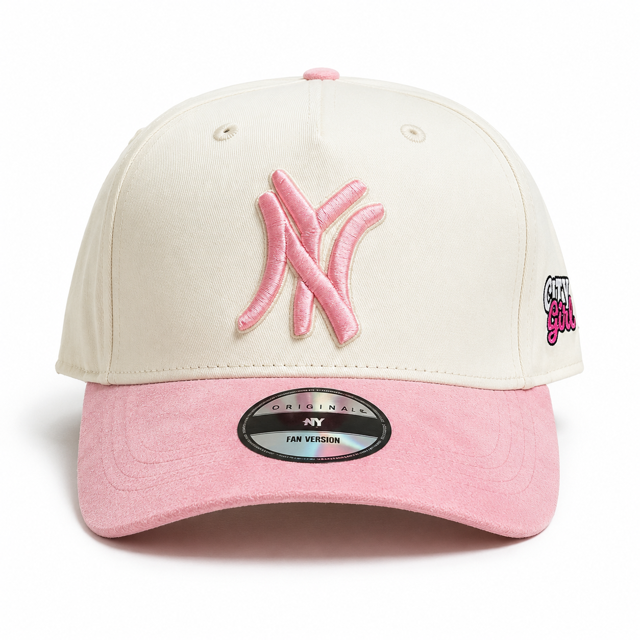 City Girl NY Snapback Hat – Velvet Curved Brim Streetwear Cap Main image