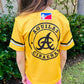 Aguilas Yellow Dominican Republic Baseball Jersey for kids