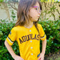 Aguilas Yellow Dominican Republic Baseball Jersey for kids