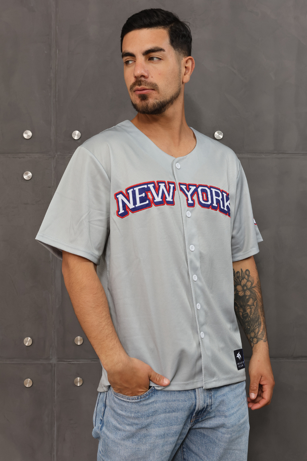 New York #99 Baseball Jersey | short sleeve v-neck