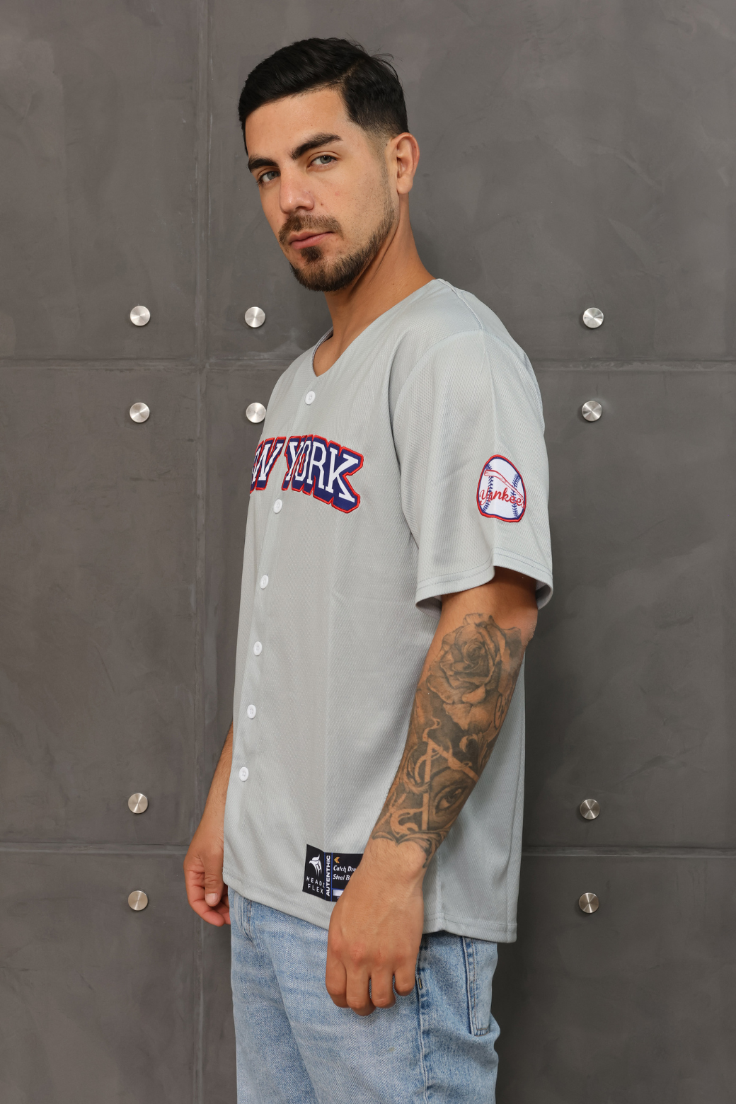 New York #99 Baseball Jersey | short sleeve v-neck