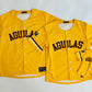 Aguilas Yellow Dominican Republic Baseball Jersey for kids