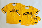 Aguilas Yellow Dominican Republic Baseball Jersey for kids