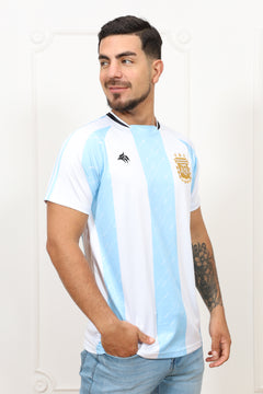 Argentina Sky Crest White/Sky Blue Soccer Jersey