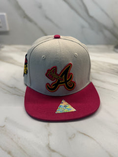 Peachtree Heritage A Embroidered Snapback – Beige/Red