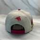 City of Atlanta Baseball Cap - Beige with Red Flatbill | Embroidery & Iconic Eagle Symbol