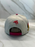 City of Atlanta Baseball Cap - Beige with Red Flatbill | Embroidery & Iconic Eagle Symbol