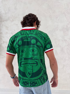 Mexico Aztec Retro Soccer Jersey – Green Heritage Streetwear