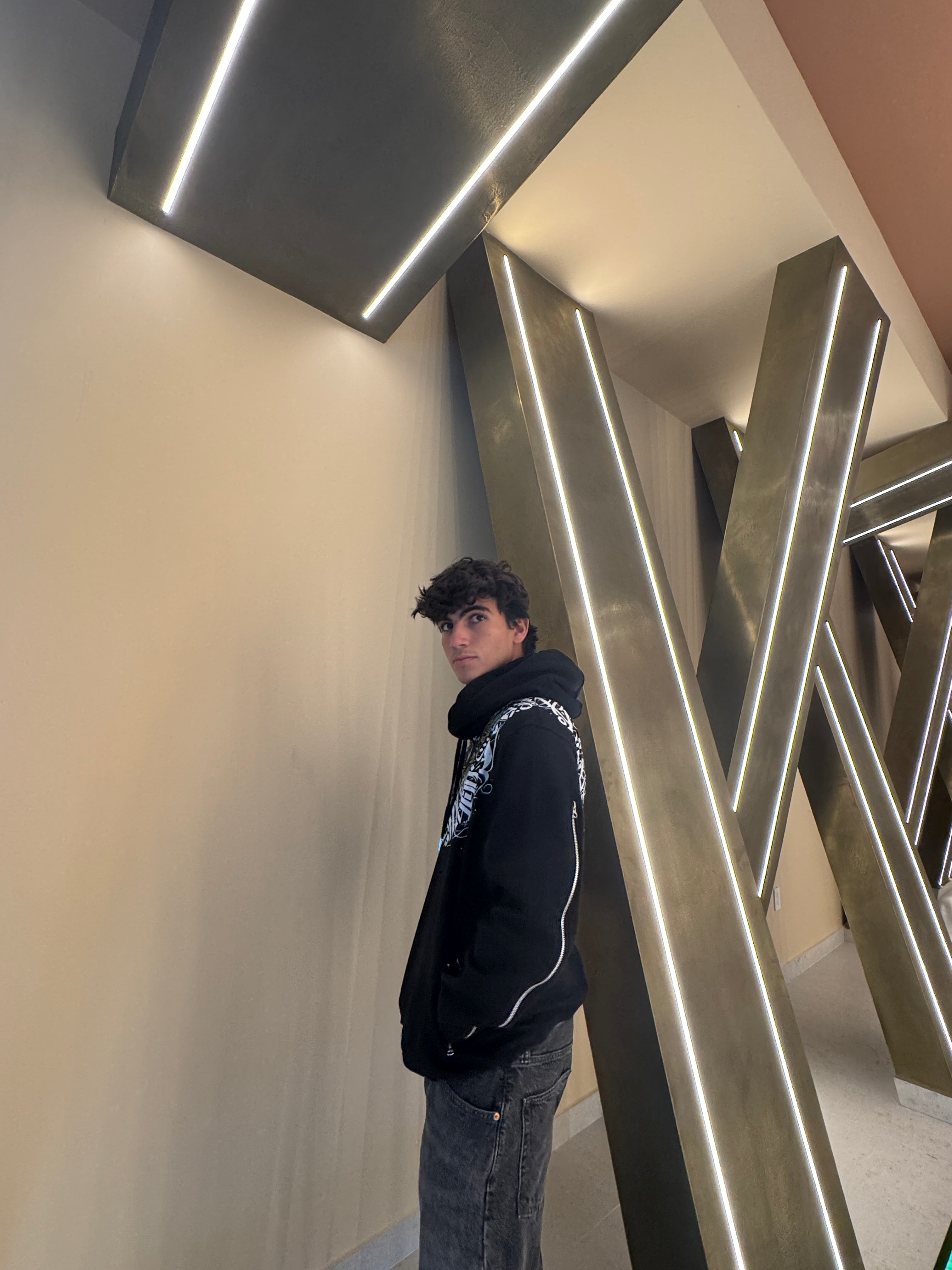 Black Graphic Cotton Hoodie – 100% Peruvian Cotton, Cozy Winter Pullover (HyoeCrew)