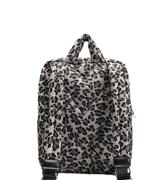 Back Pack Leopard Grey Wild | Flufie