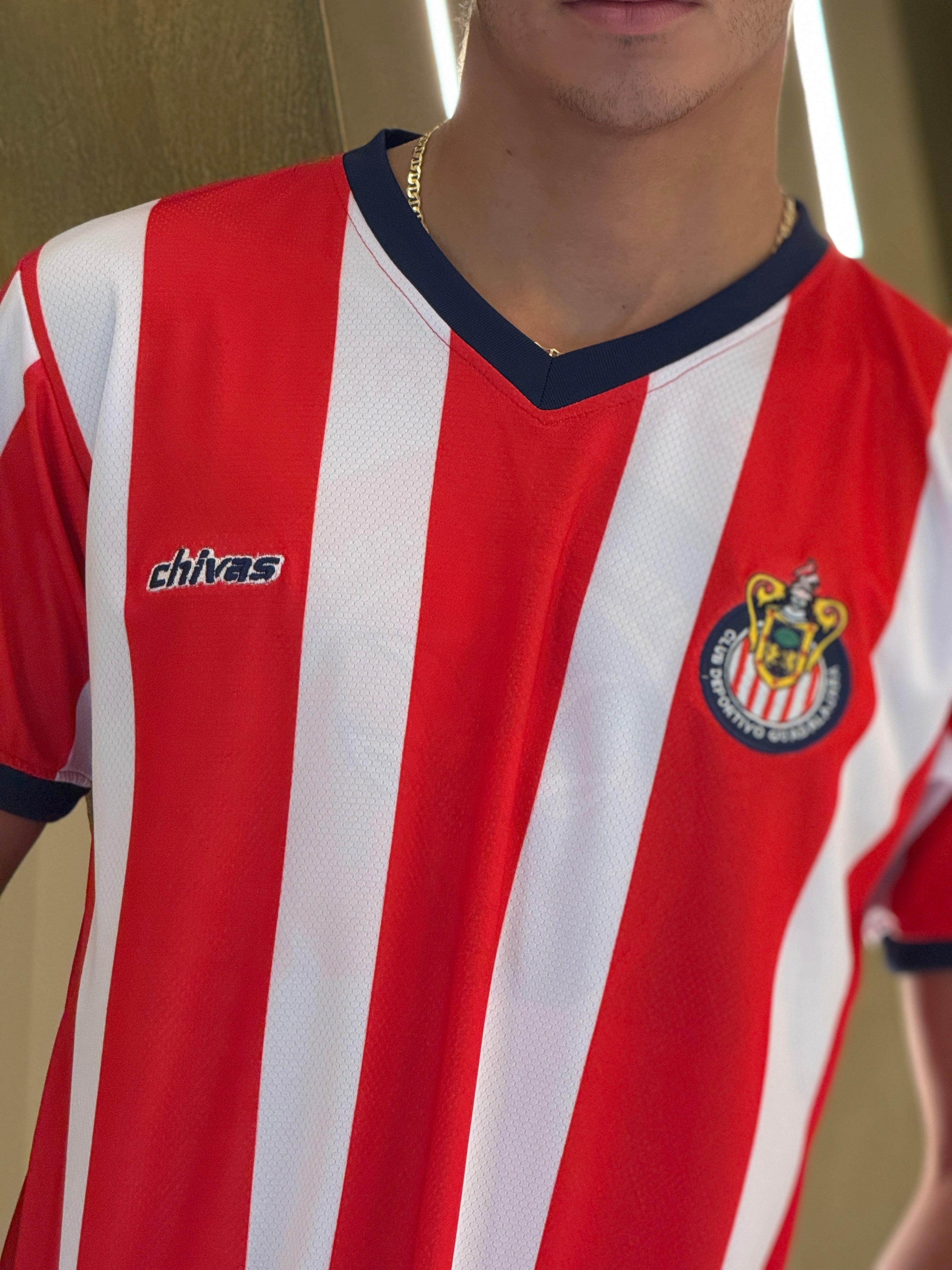 Mexico Red Classic Soccer Jersey – Striped V-Neck Futbol Jersey, Breathable Fan Shirt