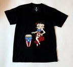 Midnight Doll Black Rhinestone T-Shirt