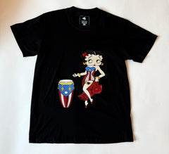 Midnight Doll Black Rhinestone T-Shirt