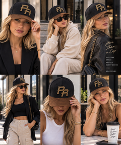 Boricua Noir PR Velvet Rhinestone Snapback