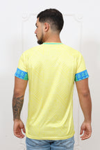 Brazil Crest Yellow Soccer Jersey